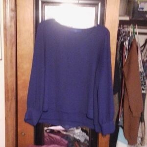 Apt. 9 EUC Blue Blouse Size XL
